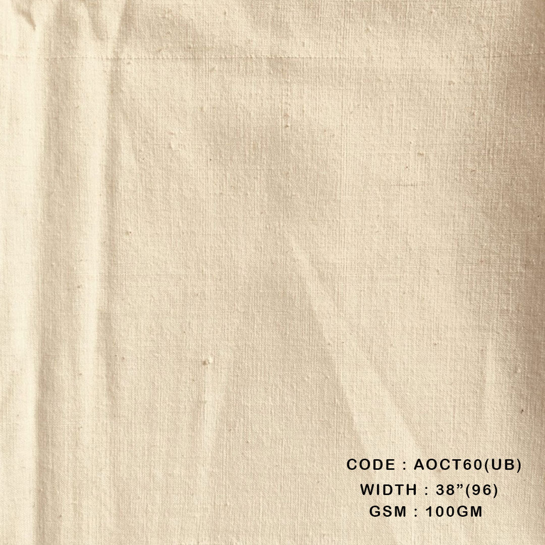Adidev Textile Twisted thin cotton T60 unbleached (100 GSM AOCT60(UB))